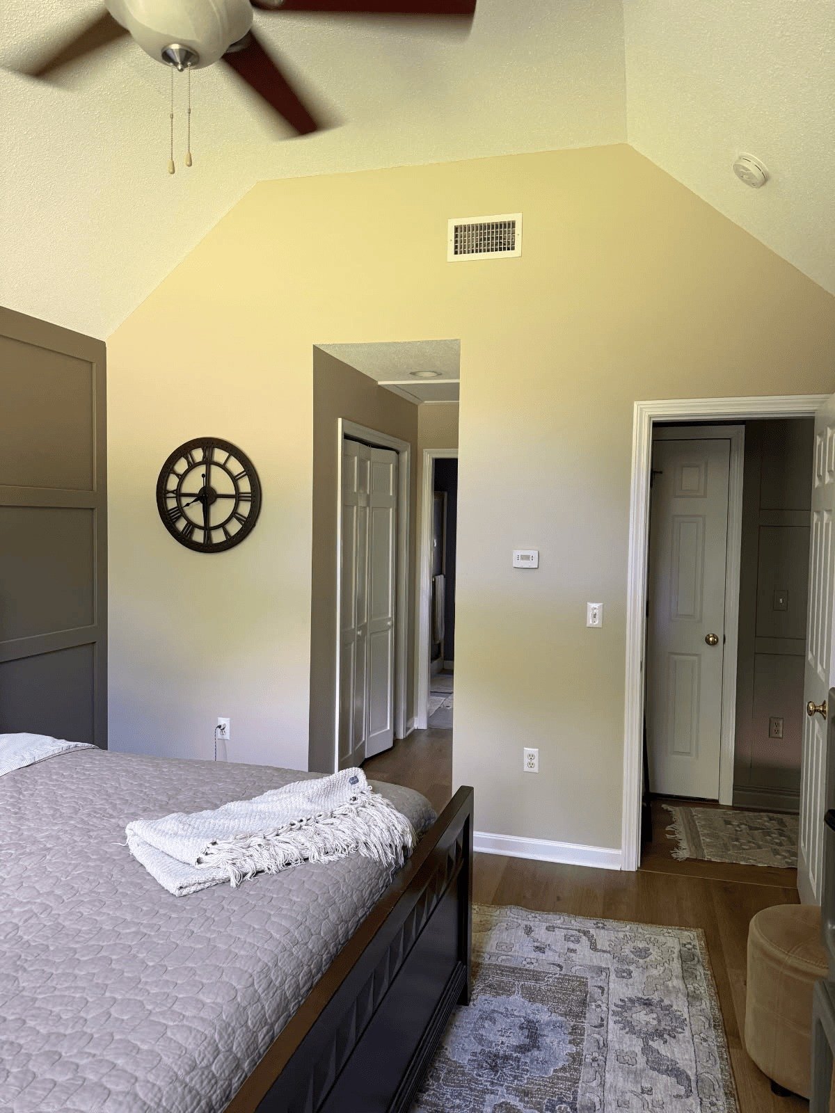 Bedroom Walls, crisp white trim